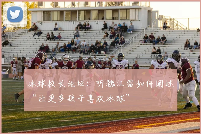 冰球校长论坛：听魏江雷如何阐述“让更多孩子喜欢冰球”